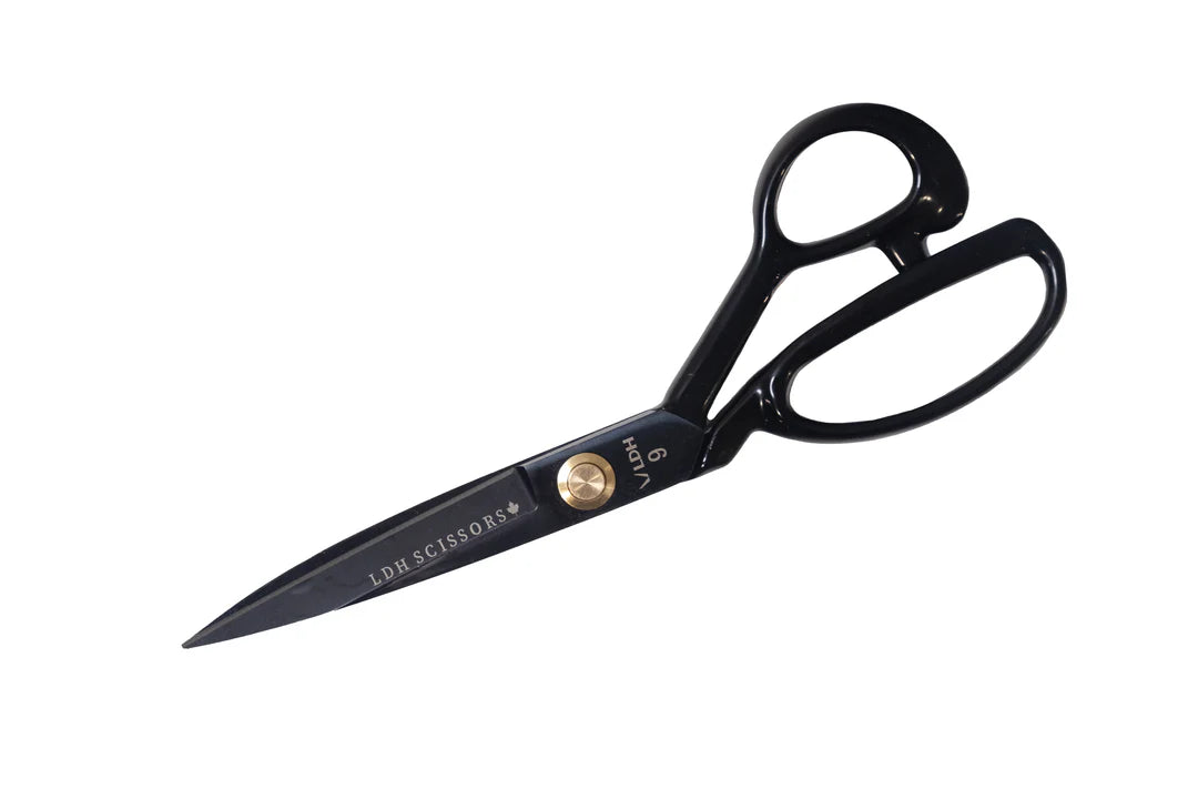 LDH Scissors - Midnight Edition Fabric Shears Rubber Handle / 9”