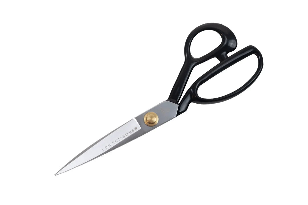 LDH Scissors - Traditional Fabric Shears Rubber Handle 10"