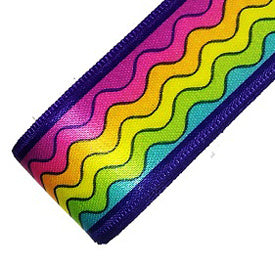 Polyester Ribbon 22mm - Rainbow Ripple