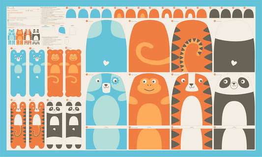 Moda Animal Park Fun 36" x 60" Panel