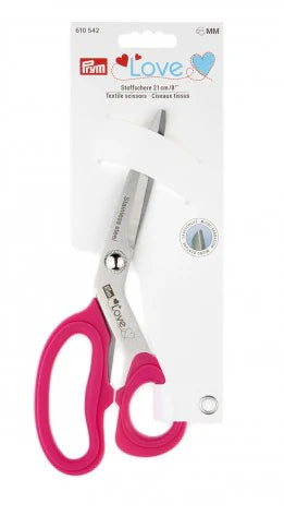 Prym Love 8" Serrated Scissors, Pink