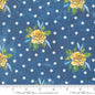 Moda Sunshine and Blue Skies Rosey Dots Canvas - Lake