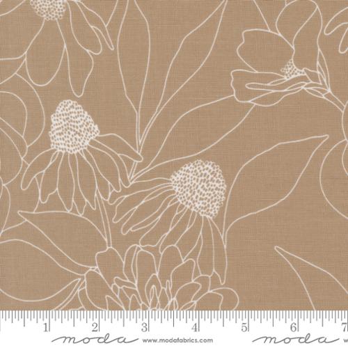 Moda Botany Etched Floral - Earth
