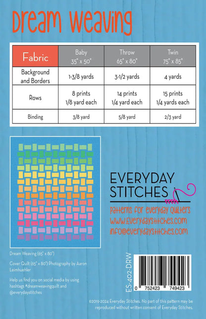 Paper Quilt Pattern - Dream Weaving