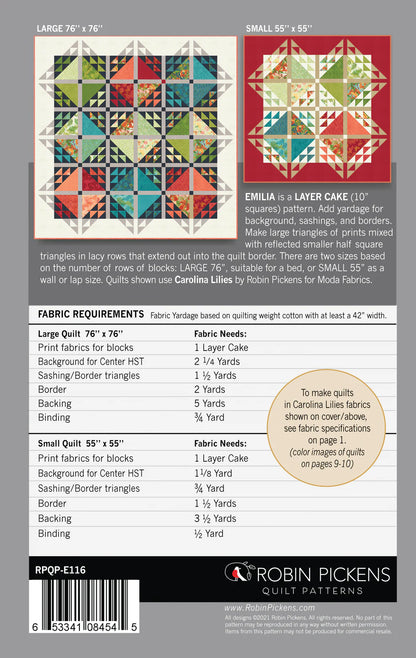 Paper Quilt Pattern - Emilia