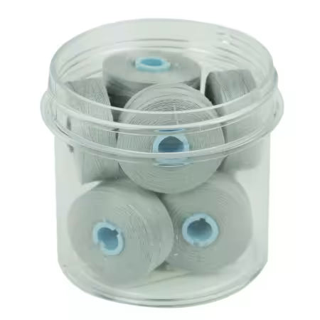 Magna-Glide Delights Style M 132yd Pre-wound Bobbins Light Grey 10 Jar