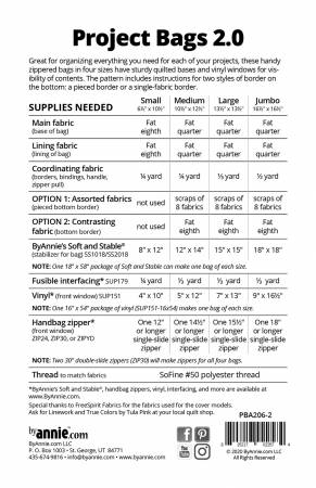 ByAnnie - Project Bags 2.0