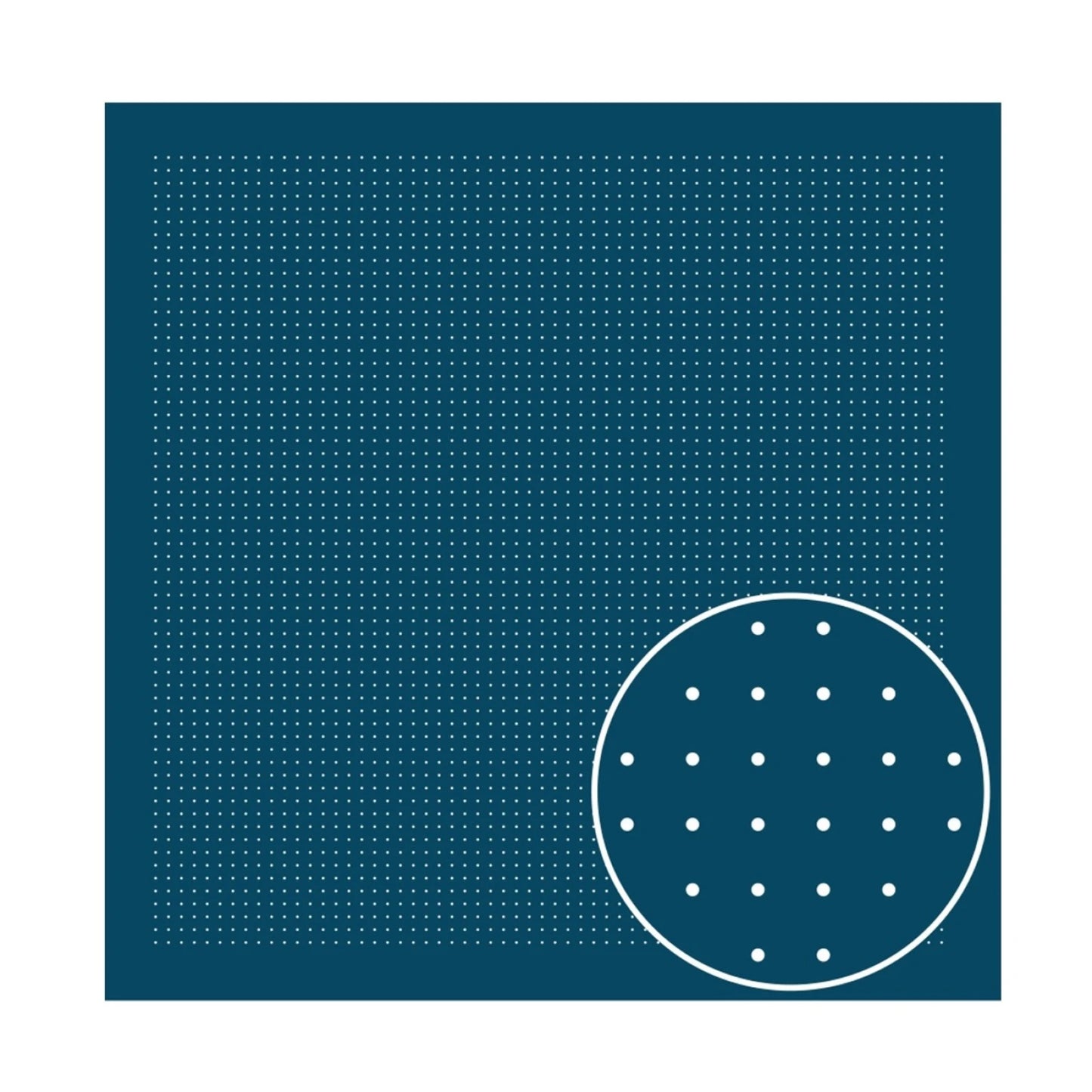 Sashiko Sampler 5mm Dotted Grid - Navy