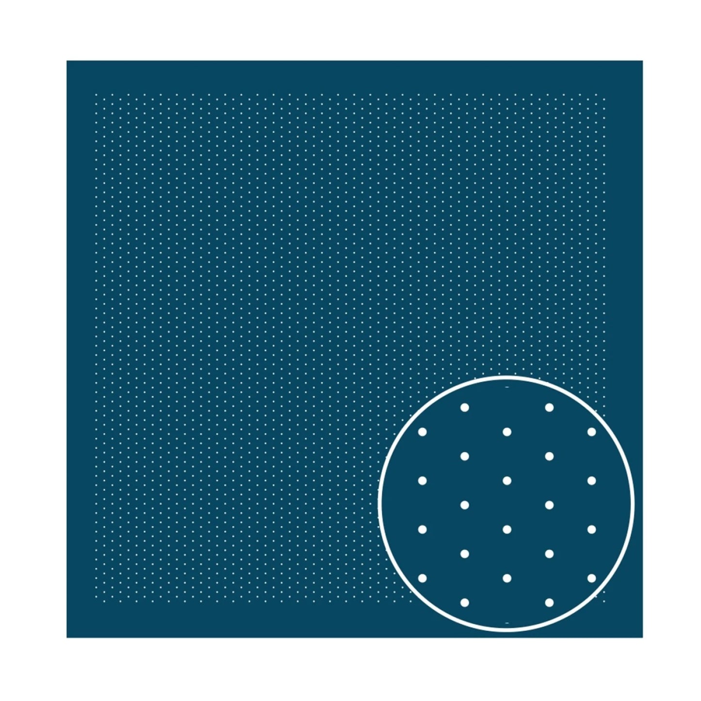 Sashiko Sampler 3mm Dotted Grid - Navy