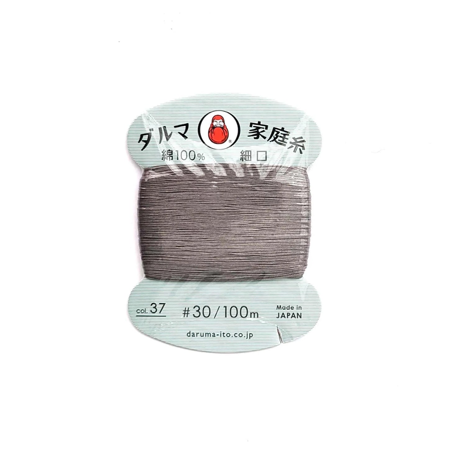 Multipurpose Cotton Thread 30wt Grey 37