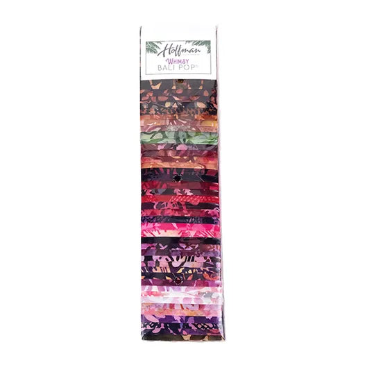 Jelly Roll - Hoffman Batik Bali Pop - Whimsy - Black Rabbit Fabric Inc.