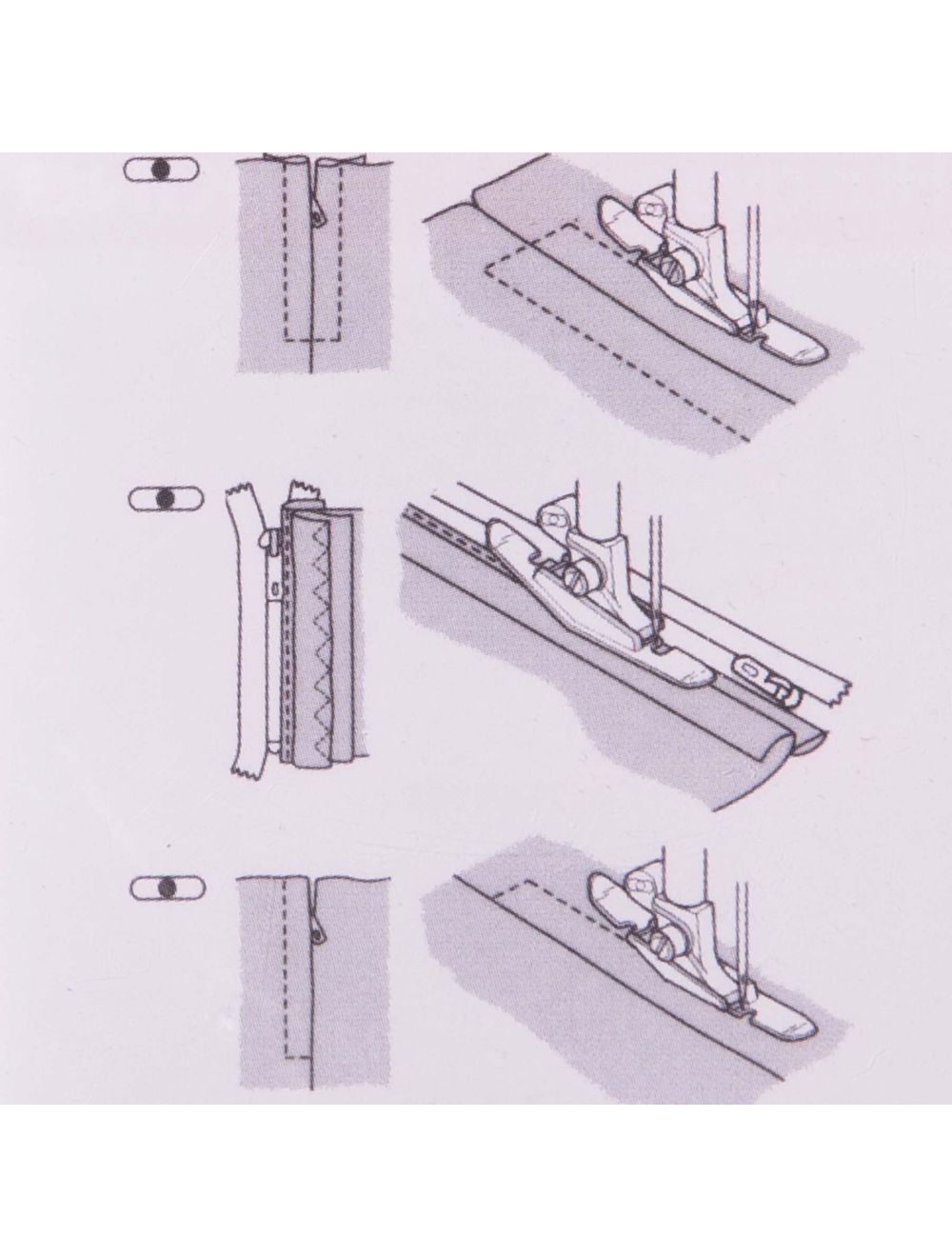 HV Narrow Zipper Foot (G1-8)
