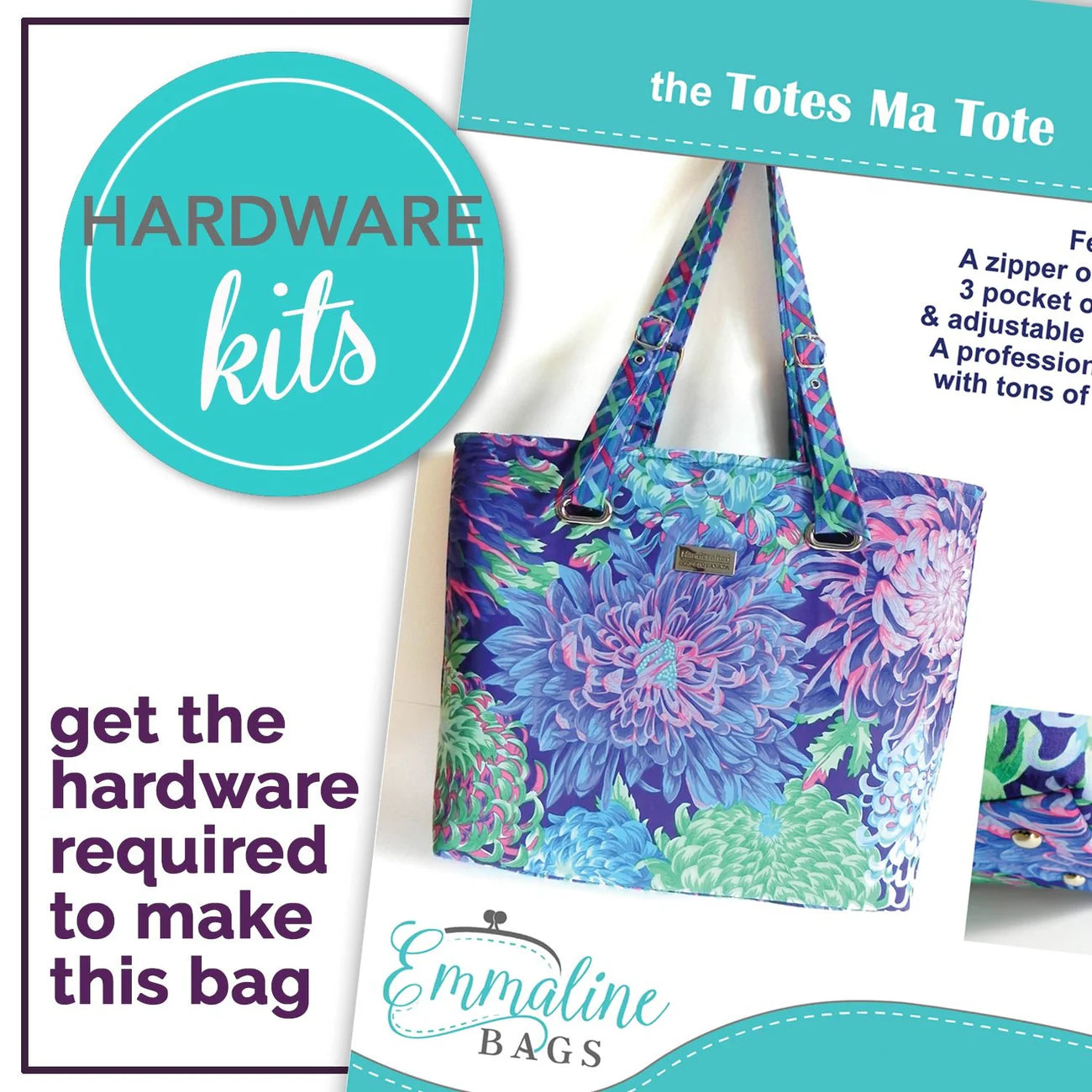 Emmaline Hardware Kit - Totes Ma Tote