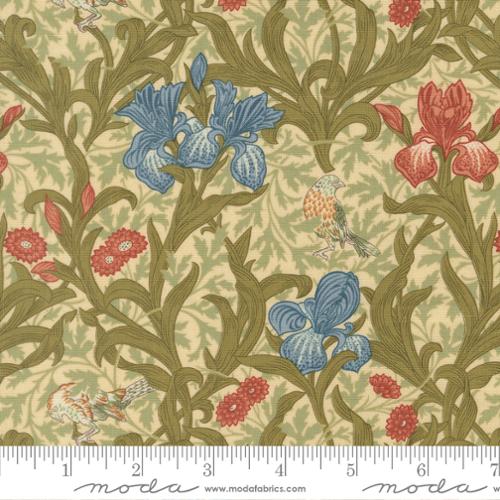 Moda Morris Muse Iris Birds - Parchment