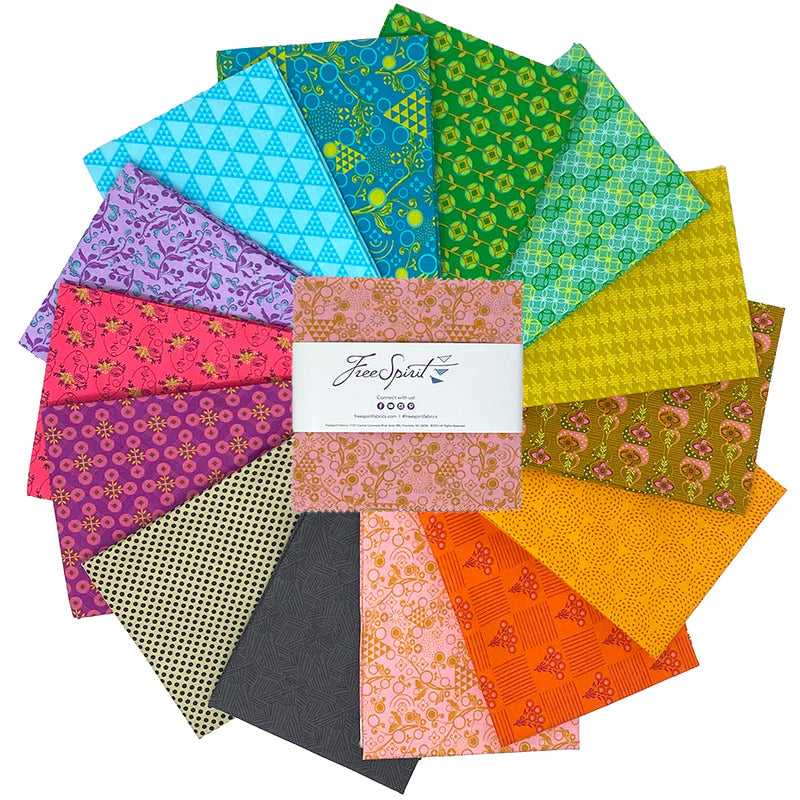 Charm Pack - Free Spirit Sew Kind of Wonderful - Pop Cloth 42 pcs