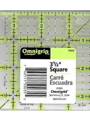 Omnigrip 3.5'' Non-Slip Square Ruler