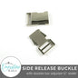 Emmaline Side Release Buckle: With Double Bar Adjuster - 1" (25 mm)