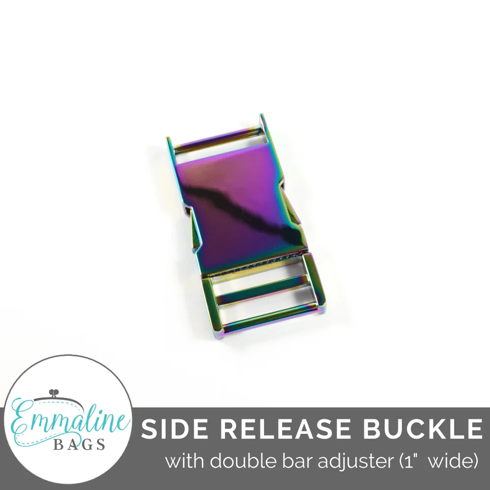 Emmaline Side Release Buckle: With Double Bar Adjuster - 1" (25 mm)