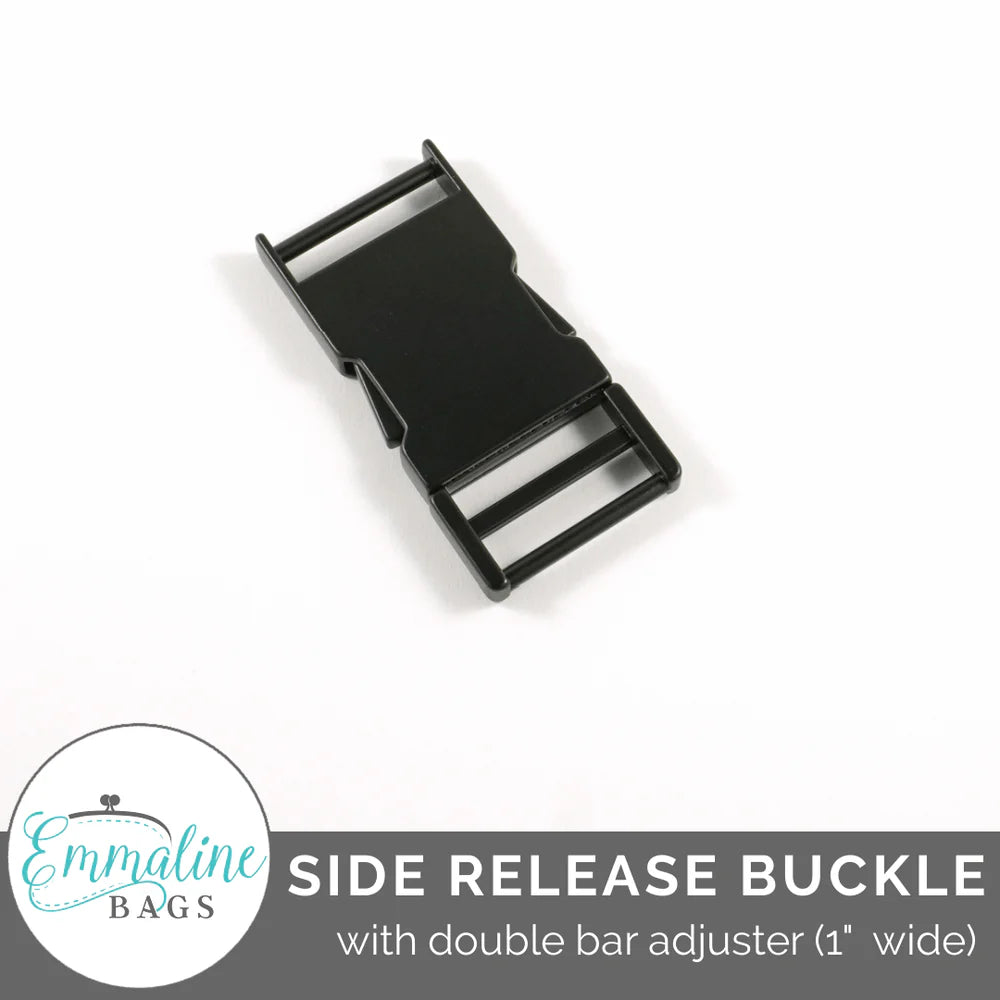 Emmaline Side Release Buckle: With Double Bar Adjuster - 1" (25 mm)