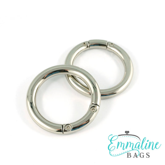 Gate Rings (Screw Together): 1 1/4" (32 mm) in Nickel Finish (2 Pack)