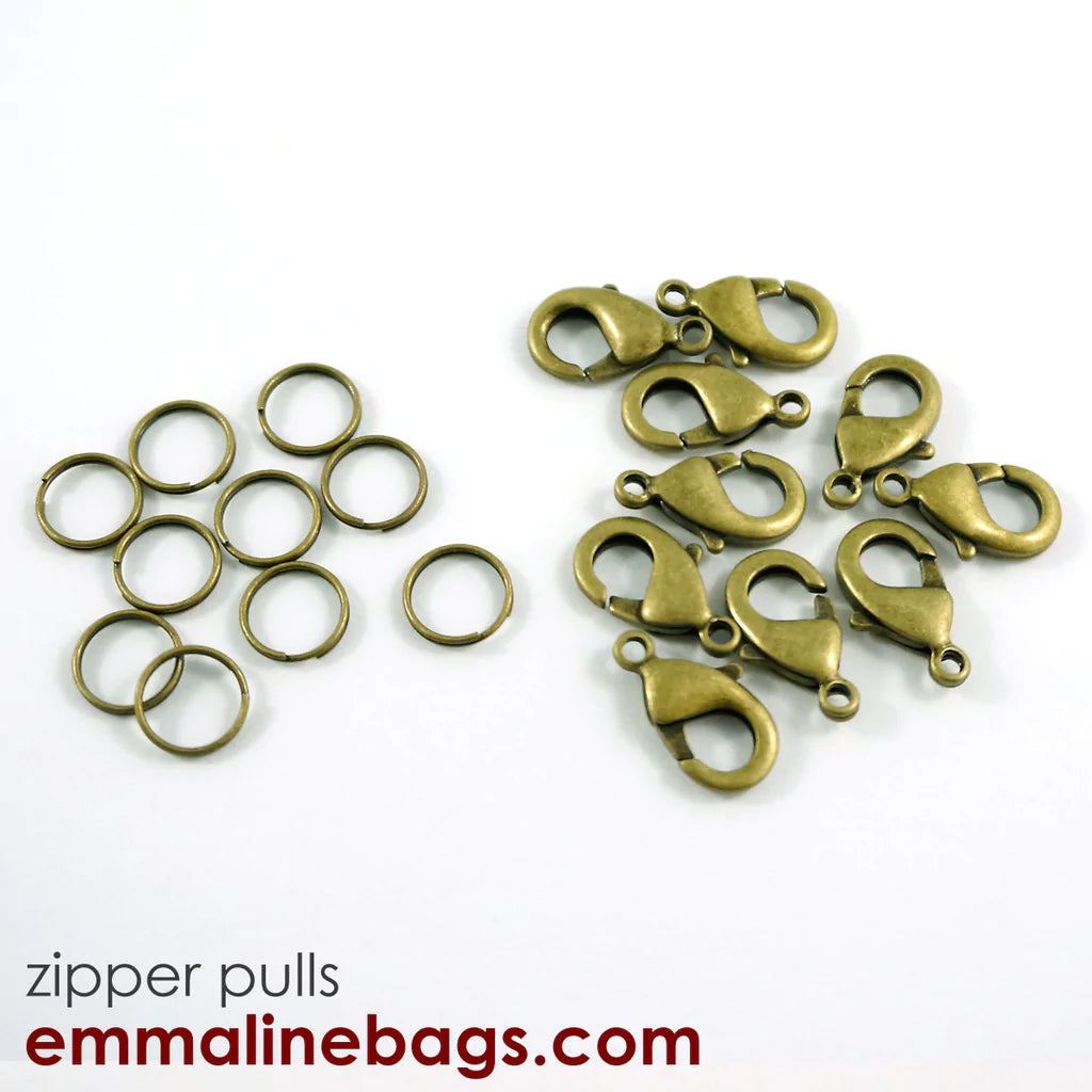 Hooks & Rings for Zipper Pulls (10 Pack)