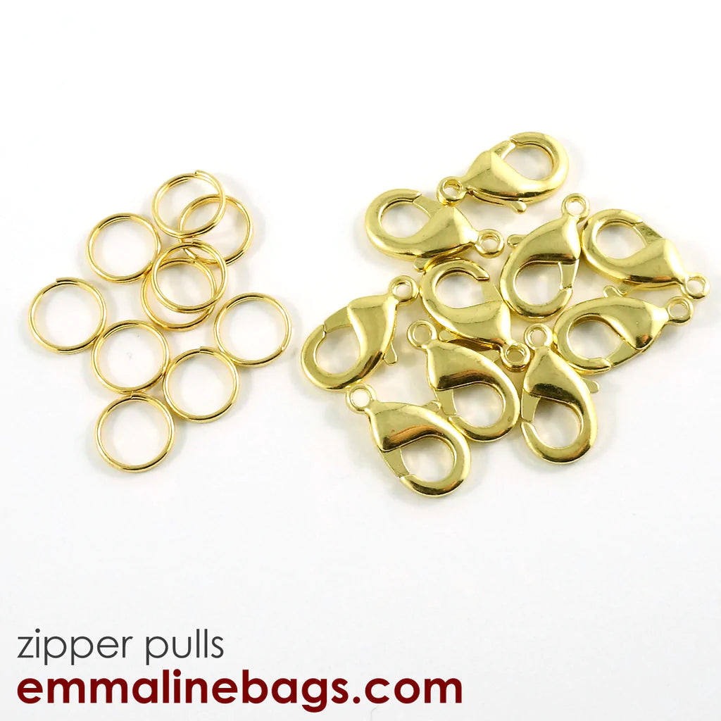 Hooks & Rings for Zipper Pulls (10 Pack)