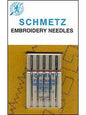 Schmetz Embroidery Needles, 5 Count, Assorted Sizes, 75, 90