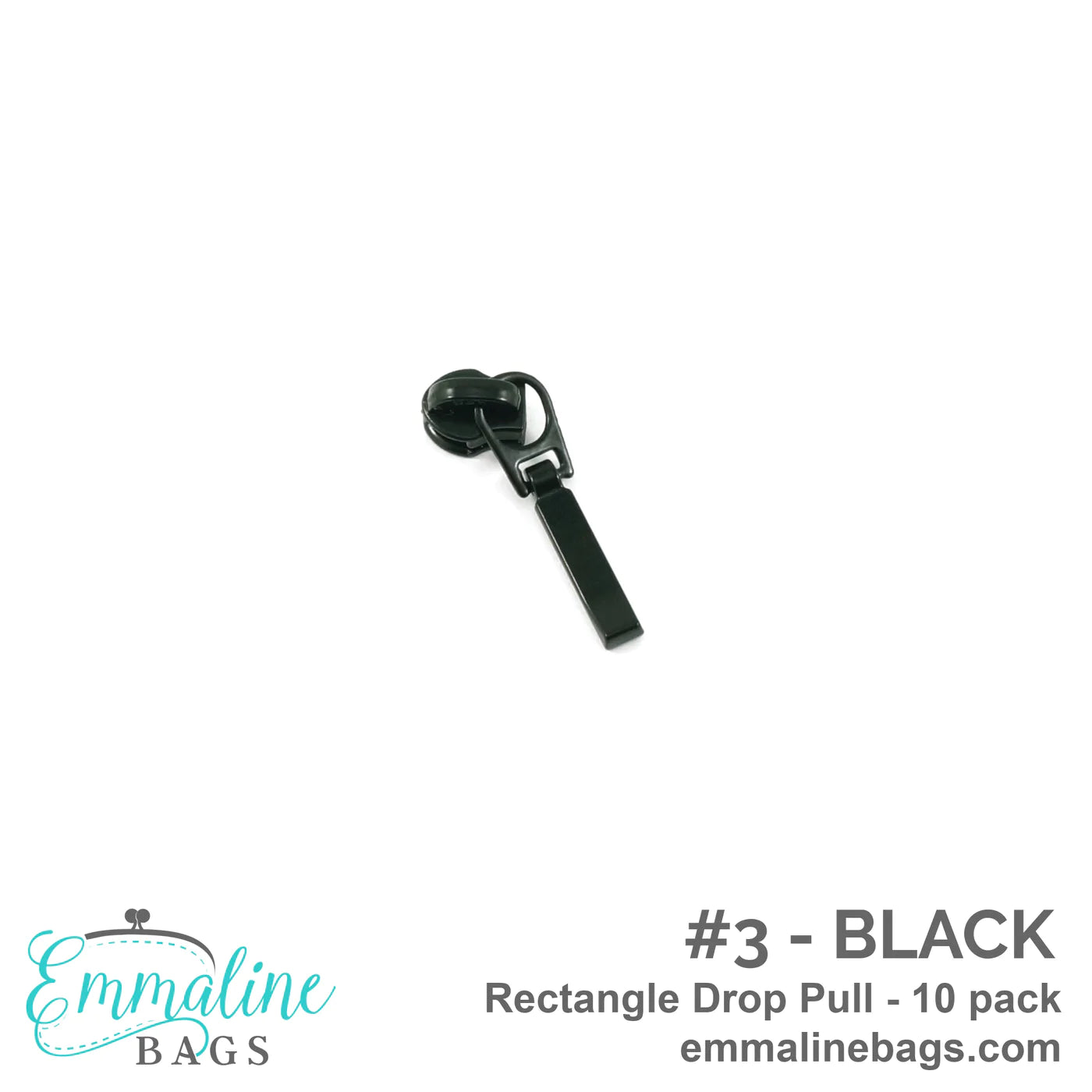 Emmaline Zipper Sliders with Pulls - *SIZE#3* (10 pack)