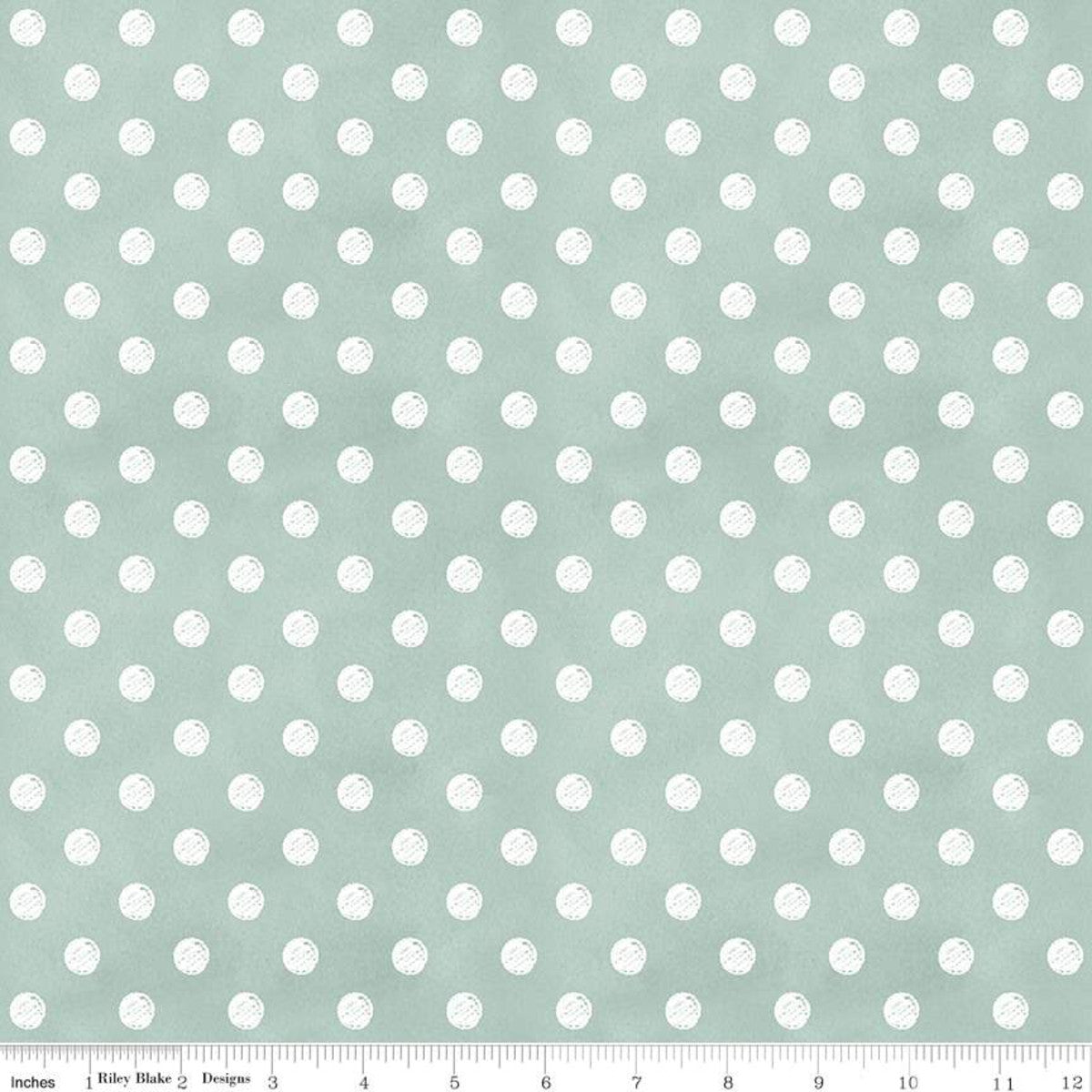 RB - Coffee Chalk Polka Dots Aqua