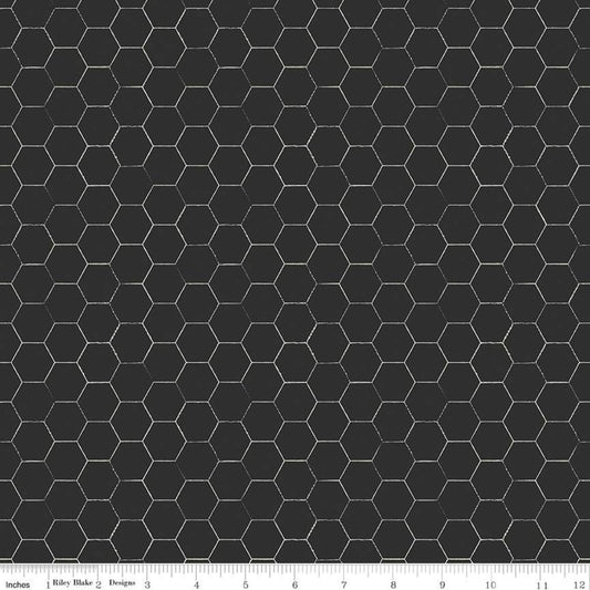 RB - Honey Bee Honeycomb Black