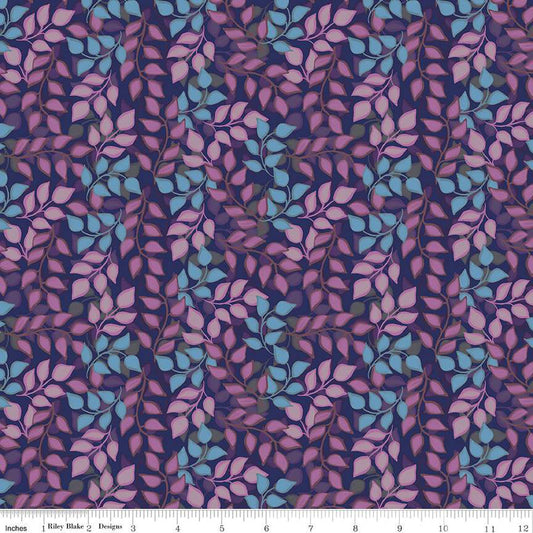 RB - Blissful Blooms Vines Navy