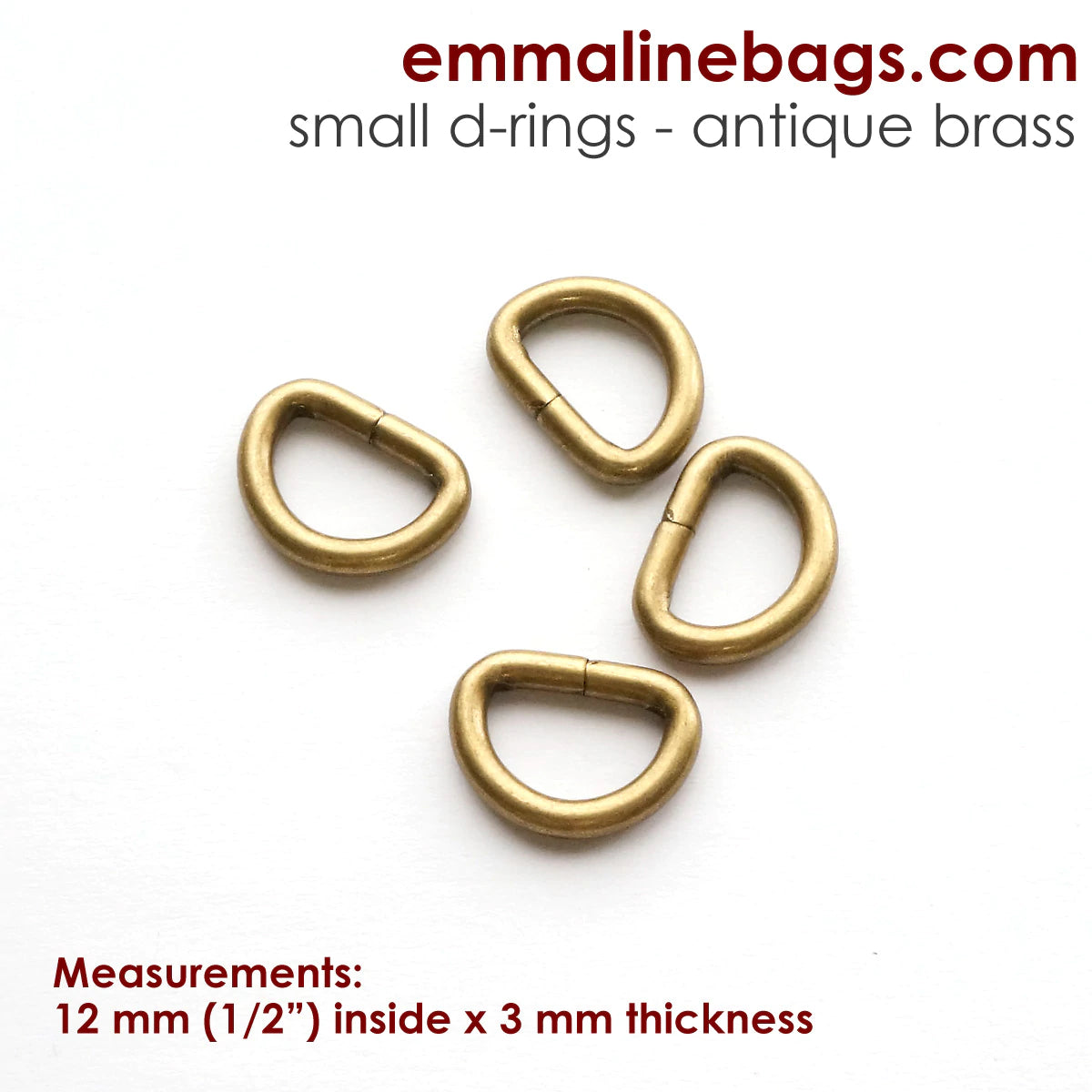 Emmaline D Rings - Black Rabbit Fabric Inc.