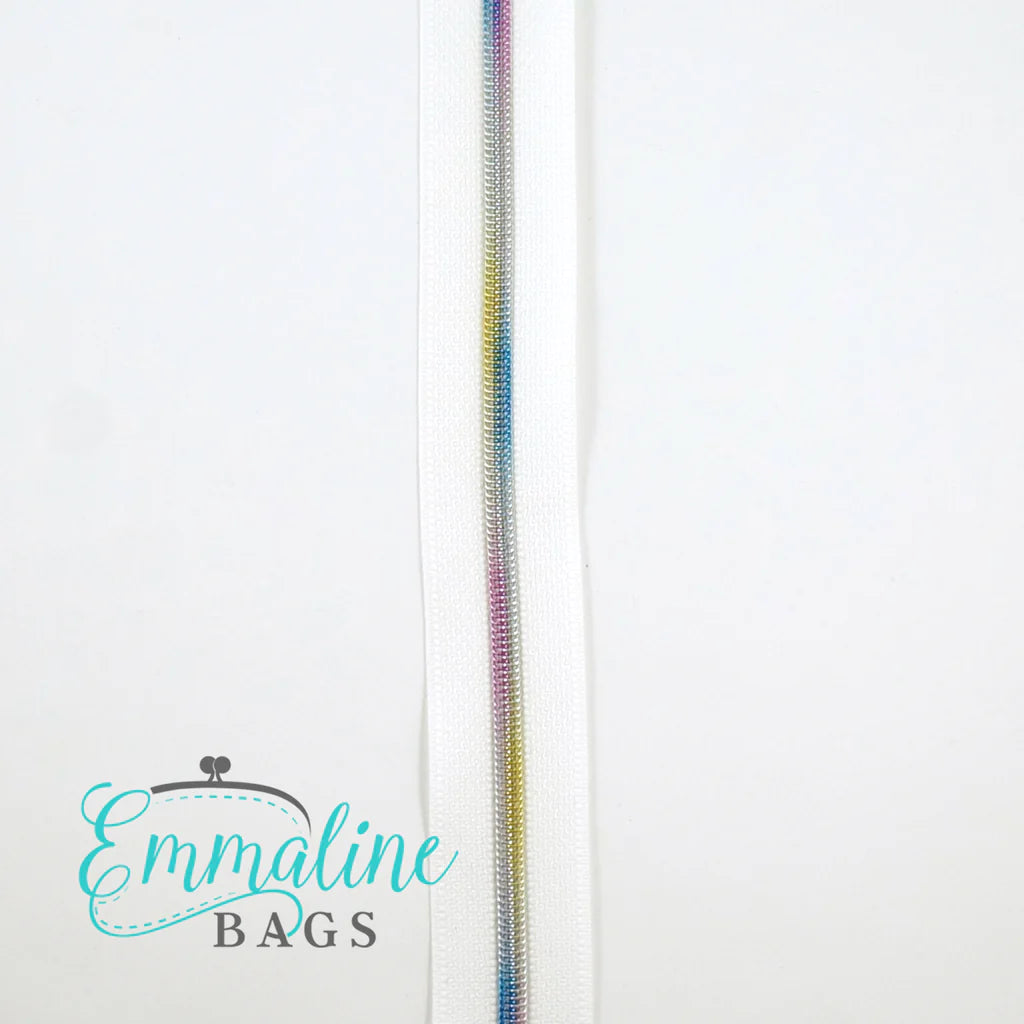 Emmaline Zippers-by-the-Yard - *SIZE#3* White (DOES NOT INCLUDE SLIDERS/PULLS)