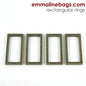 Flat Rectangular Rings (4 Pack)