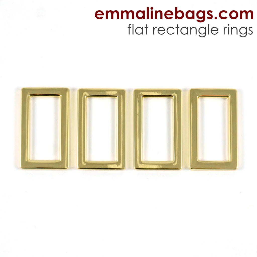 Flat Rectangular Rings (4 Pack)