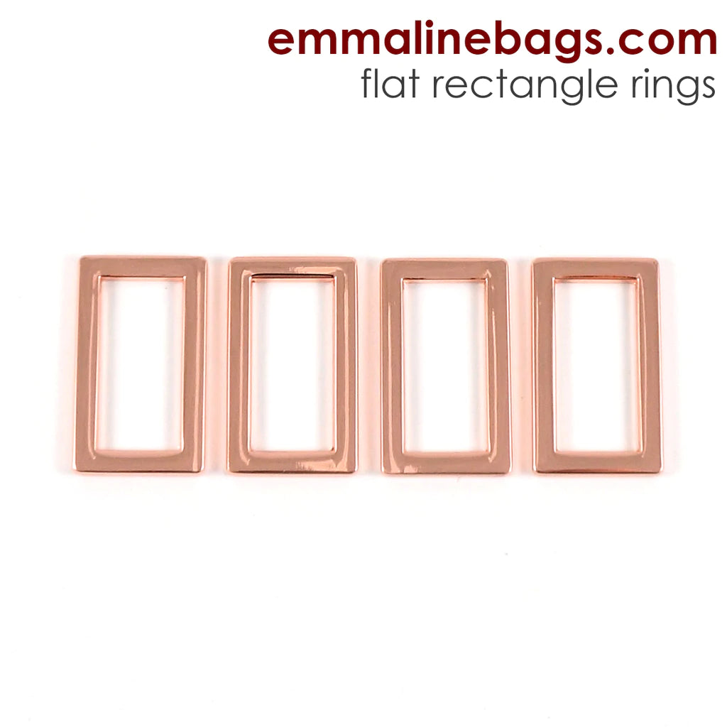 Flat Rectangular Rings (4 Pack)
