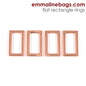 Flat Rectangular Rings (4 Pack)