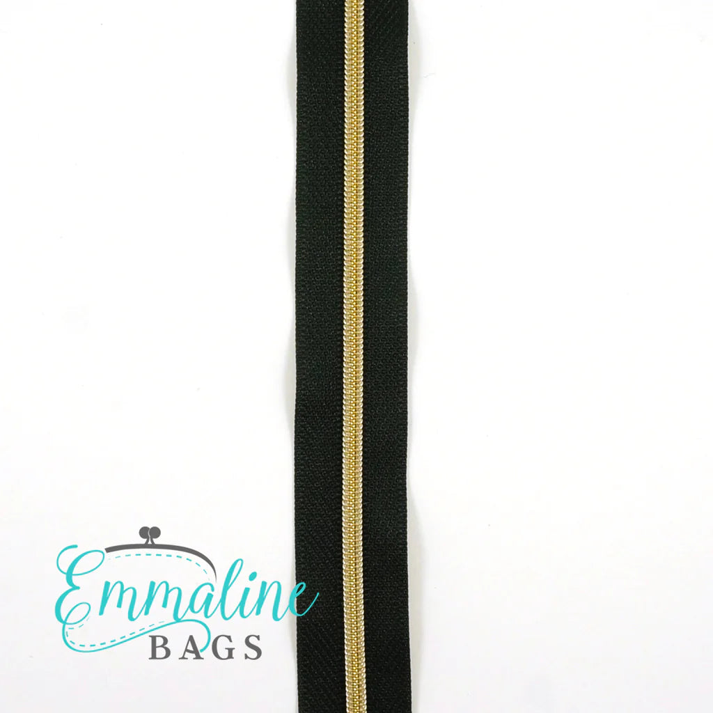 Emmaline Zippers-by-the-Yard - *SIZE#3* Black (DOES NOT INCLUDE SLIDERS/PULLS)
