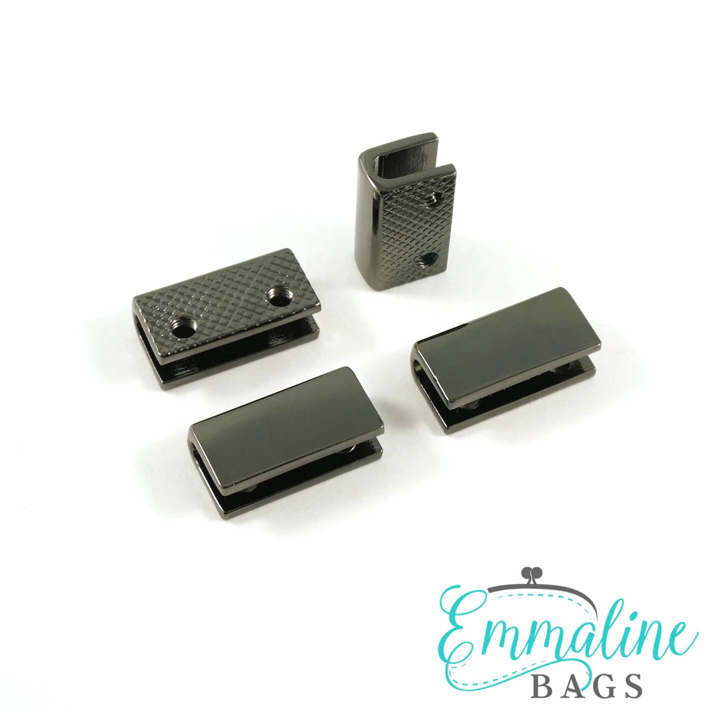 Rectangular Strap End Caps (3/4" wide) (4 Pack)