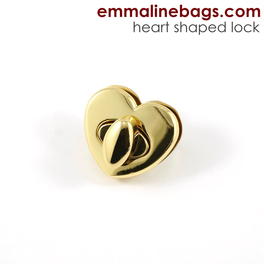Emmaline Heart Shaped Bag Lock