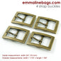 Double Ended Pin Buckles: (4 Pack)